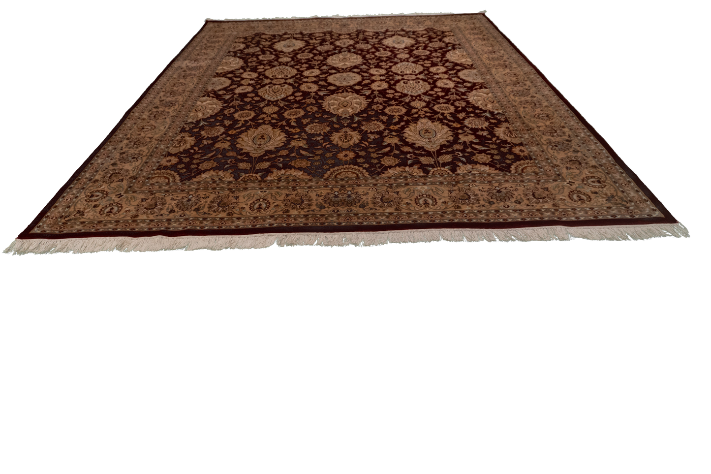 W 8.1 L 10.2 Sultan Abad 100% Wool Hand-Woven All-Over Design - 50369