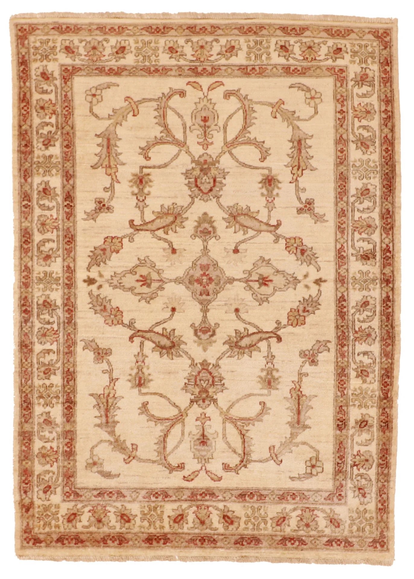 4.1 x 5.9 - Tabriz Wool Traditional Rectangle - Finest Hand-Knotted Quality Wool — 50417