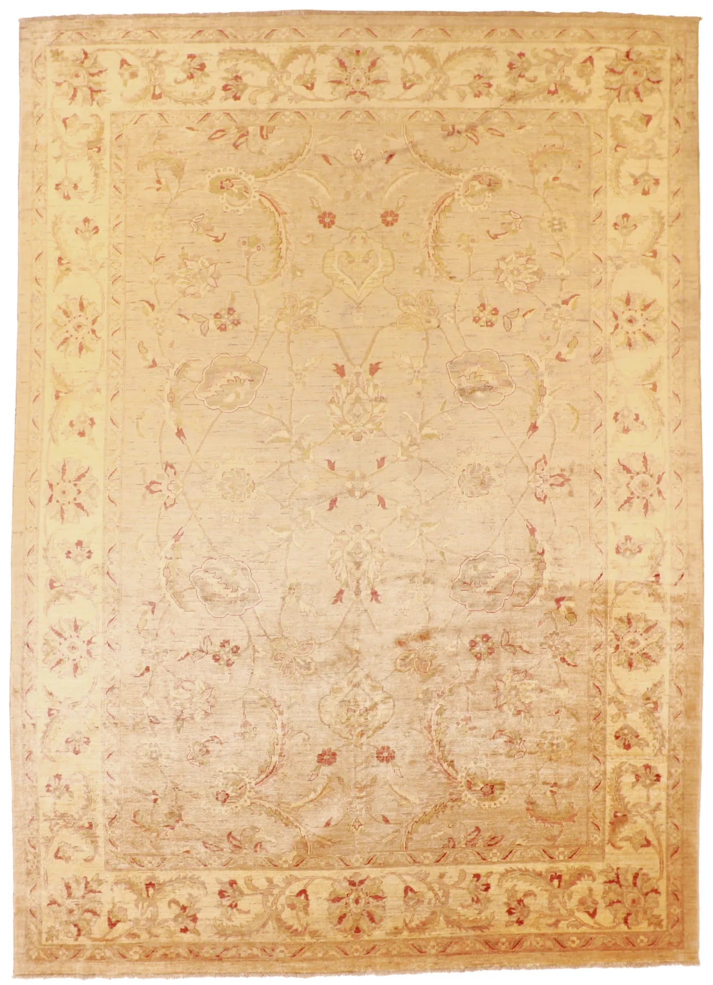 10 x 14 - Sh Abbas Wool Traditional Rectangle - Finest Hand-Knotted Quality Wool — 50449