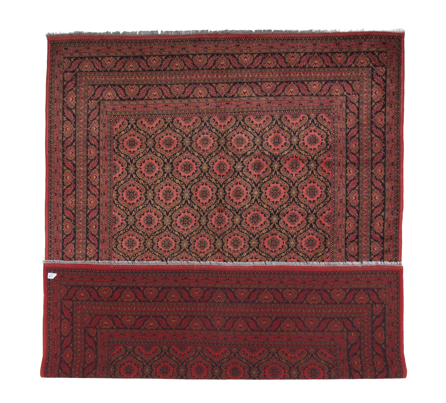 W 10 L 13 Lori 100% Wool Hand-Woven Allover Design - 50550