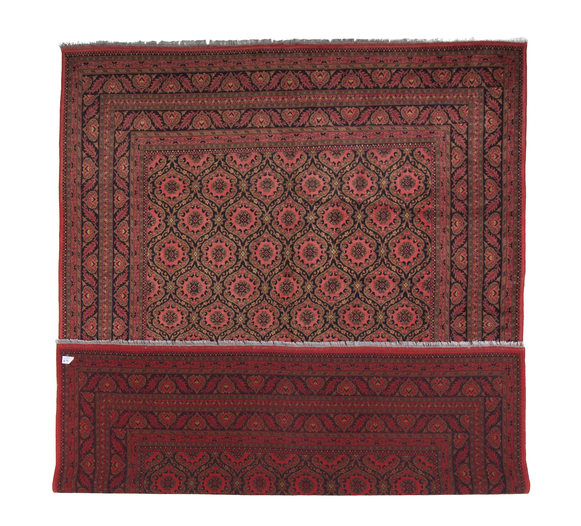 W 10 L 13 Lori 100% Wool Hand-Woven Allover Design - 50550