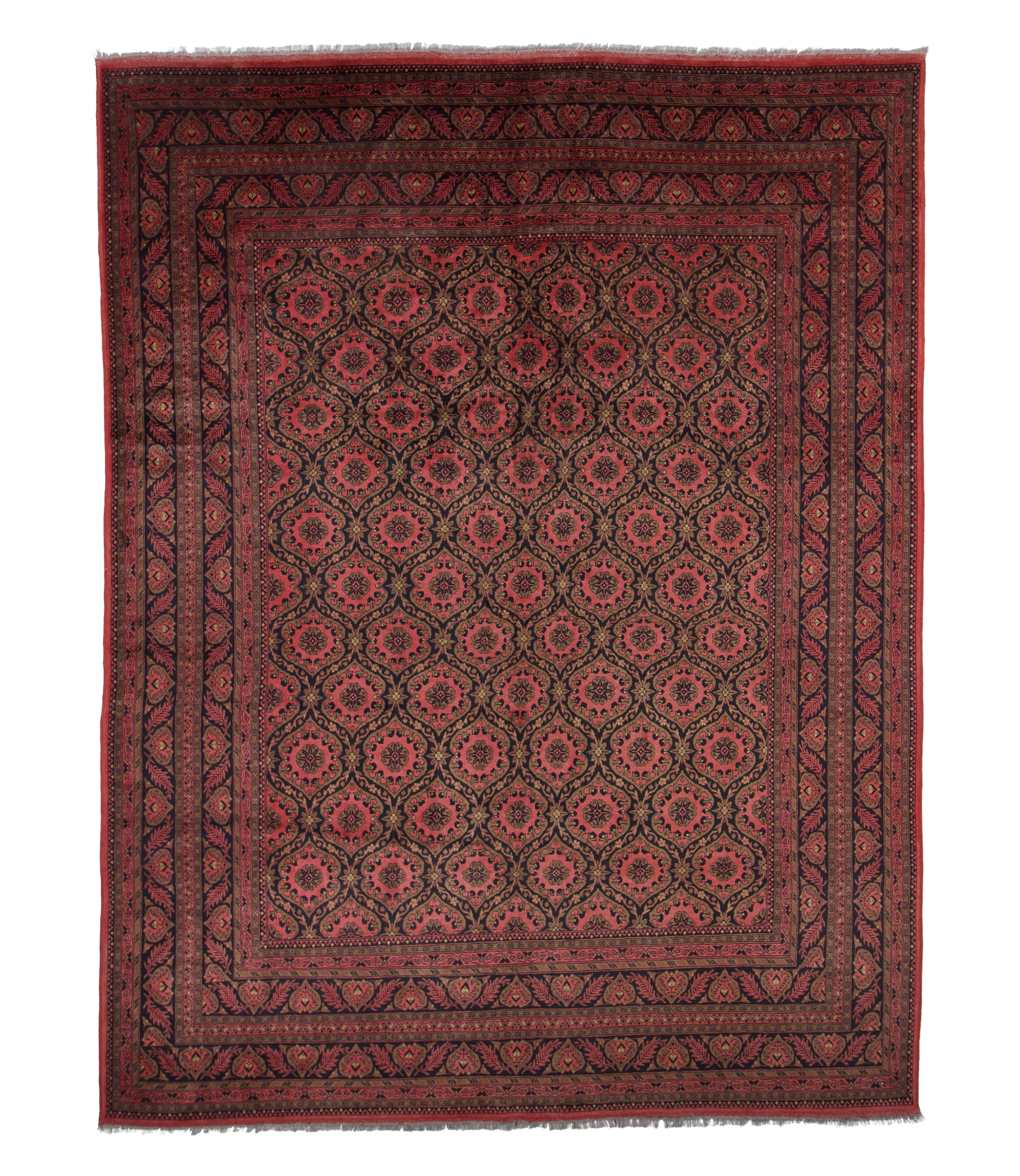 W 10 L 13 Lori 100% Wool Hand-Woven Allover Design - 50550