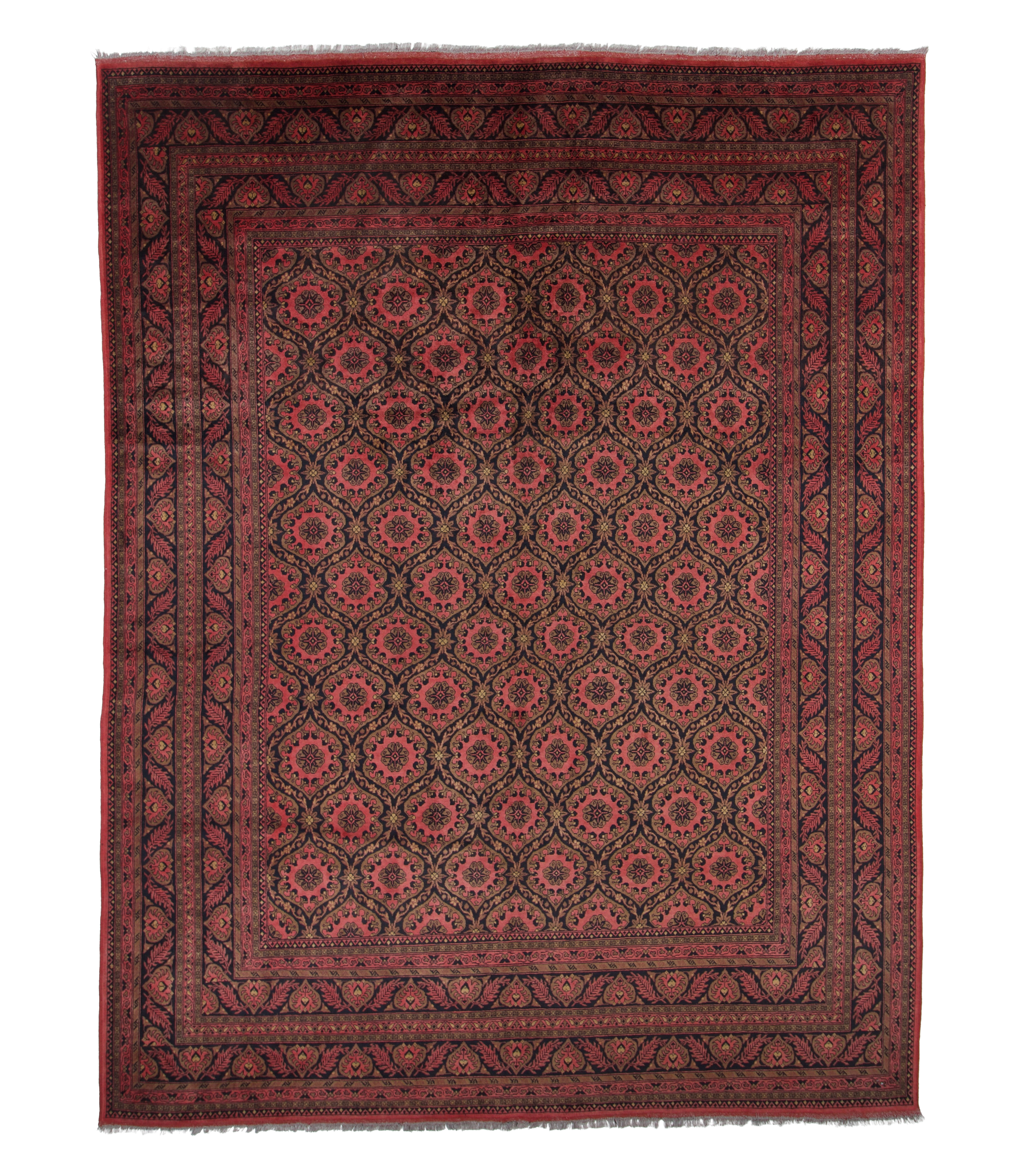 W 10 L 13 Lori 100% Wool Hand-Woven Allover Design - 50550