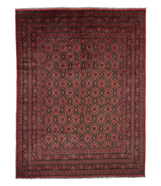 W 10 L 13 Lori 100% Wool Hand-Woven Allover Design - 50550
