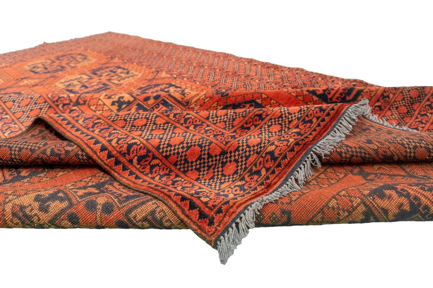 W 6.10 L 9.7 Turkaman 100% Wool Hand-Woven Geometric Design - 50553