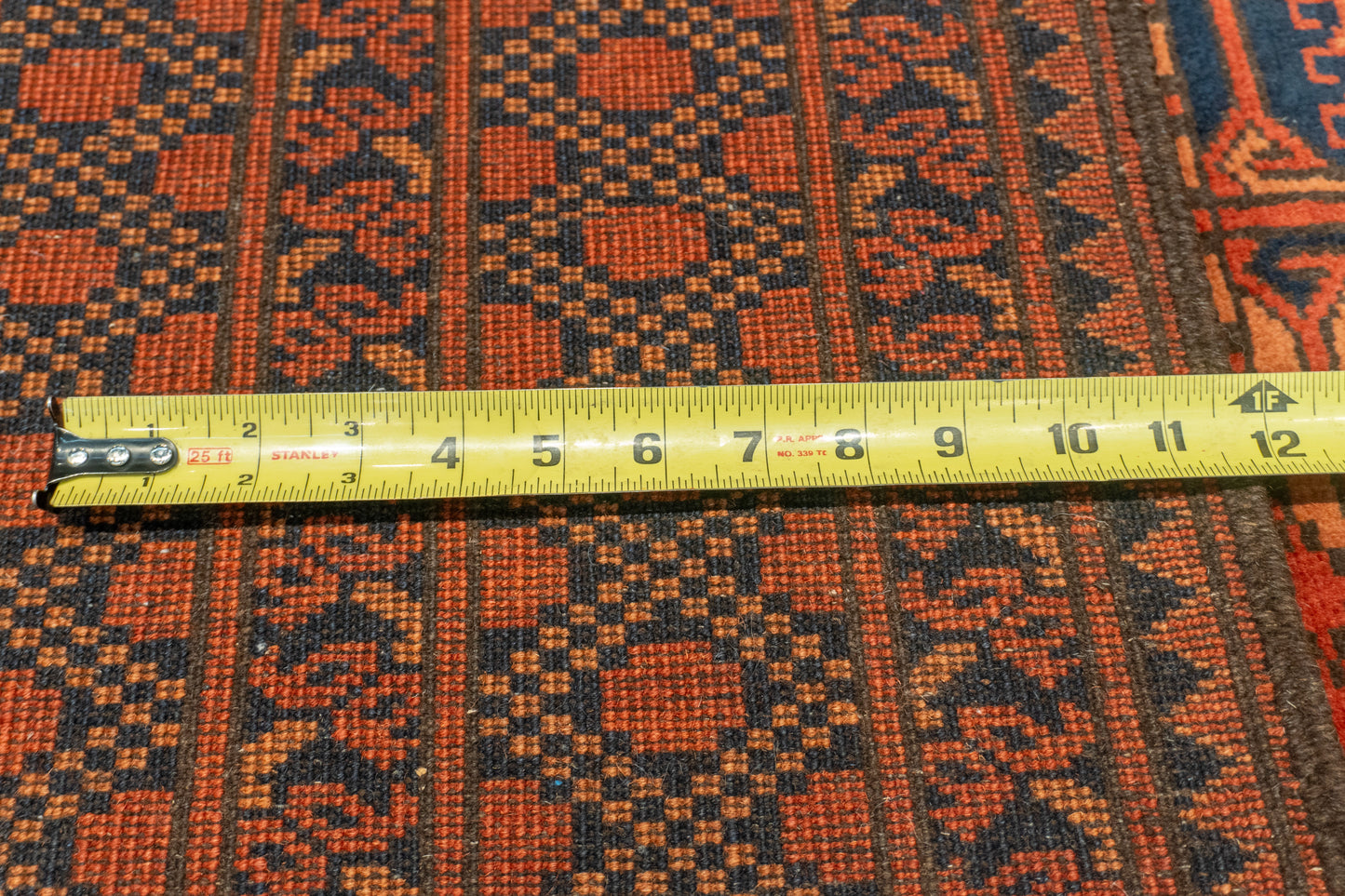 W 6.10 L 9.7 Turkaman 100% Wool Hand-Woven Geometric Design - 50553