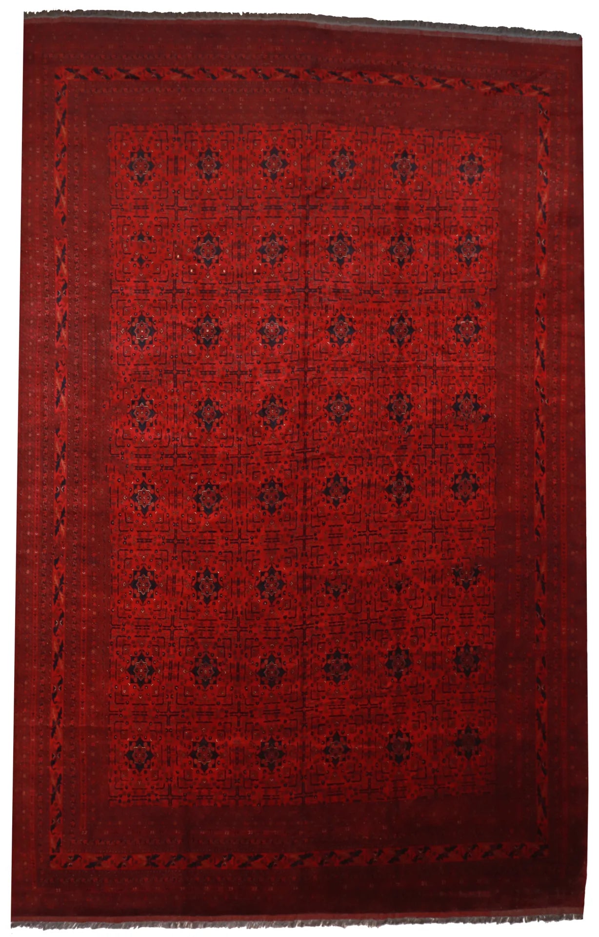 Oversized - Kazak Fine/Wool All Over Rectangle - Finest Hand-Knotted Quality Wool — 50798