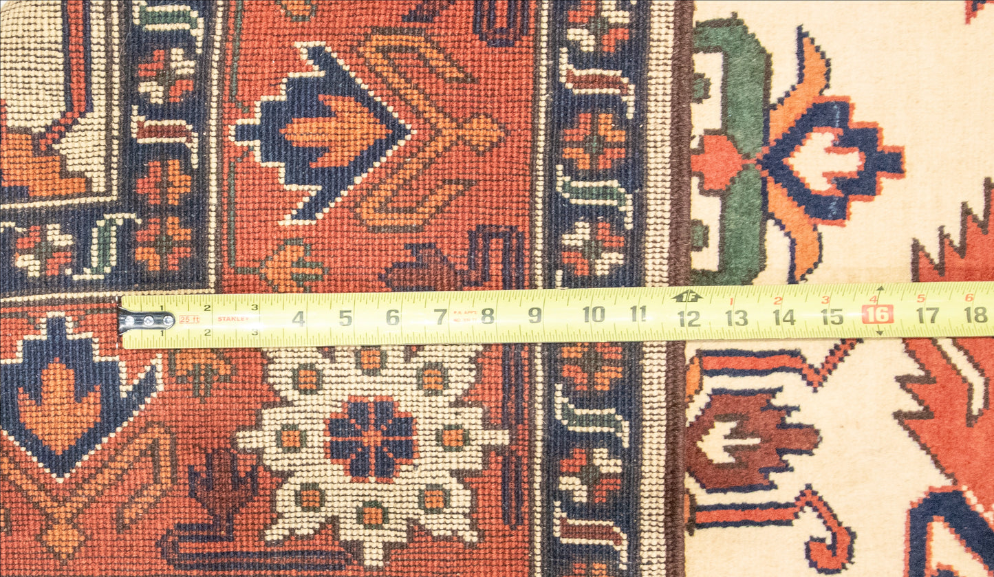 W 5.10 L 8.6 Gashgaie 100% Wool Handmade Geometric Design - 50836