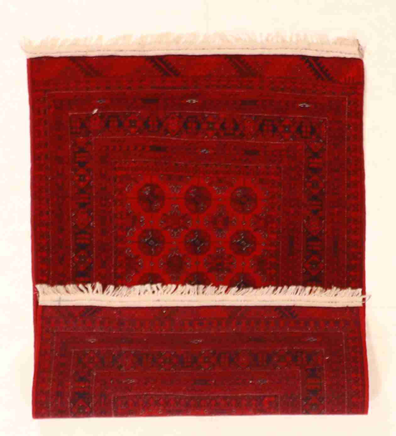 W 2.7 - L 4 - Turkamen Wool Geometric Rectangle - Finest Hand-Knotted Quality Wool - 50921