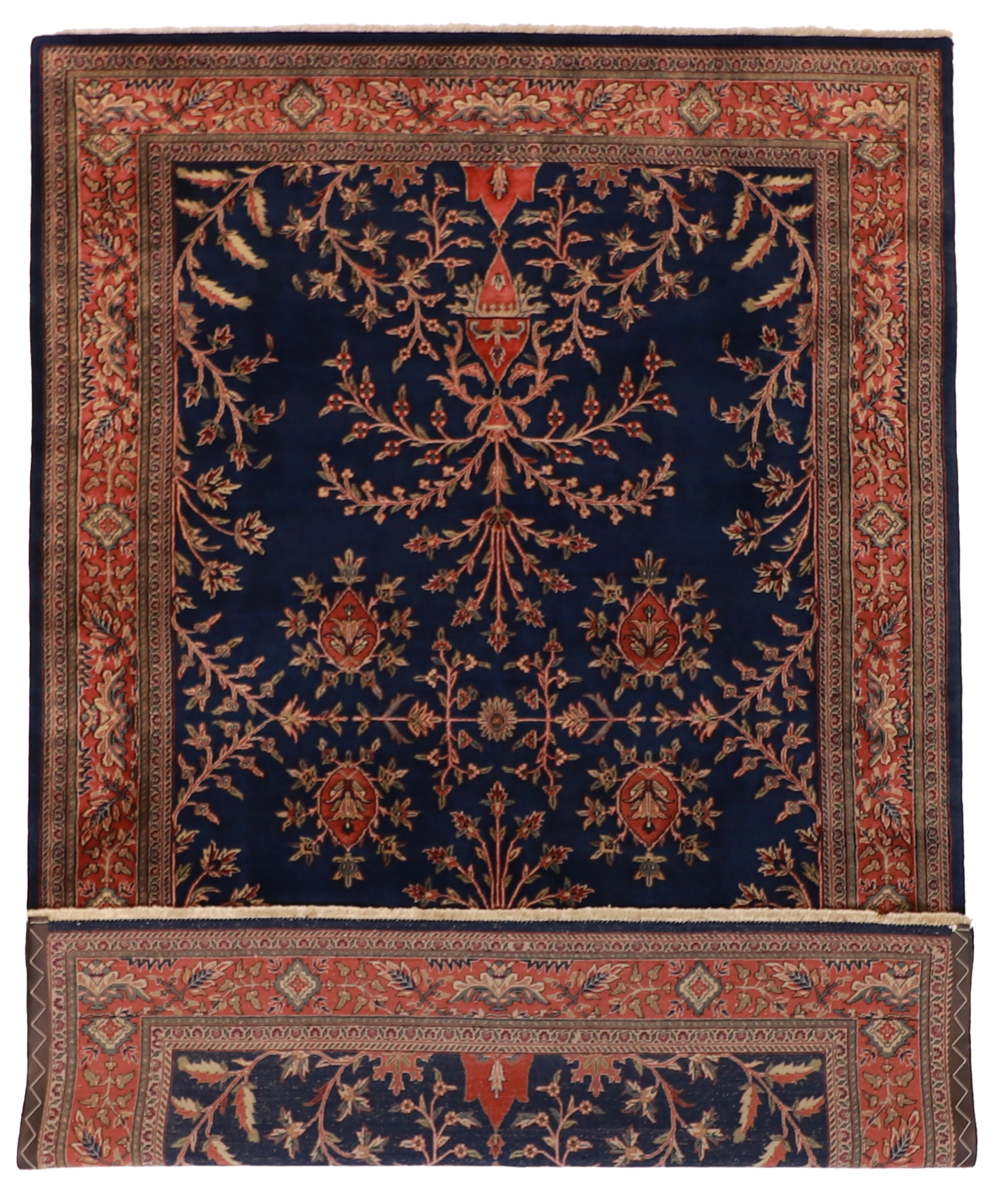 W 6.5 - L 9.9 - Frahan Wool Traditional Rectangle - Finest Hand-Knotted Quality Wool - 51112