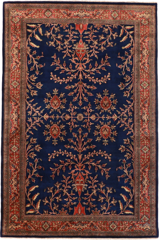 W 6.5 L 9.9 Frahan 100% Wool Hand-Woven All-Over Design - 51112