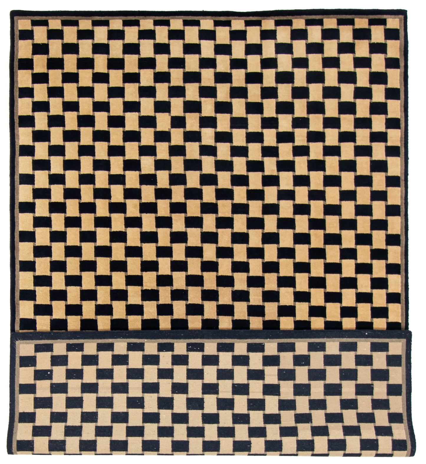 W 6 L 8.10 Modern 100% Wool Hand-Woven All-Over Design - 51163