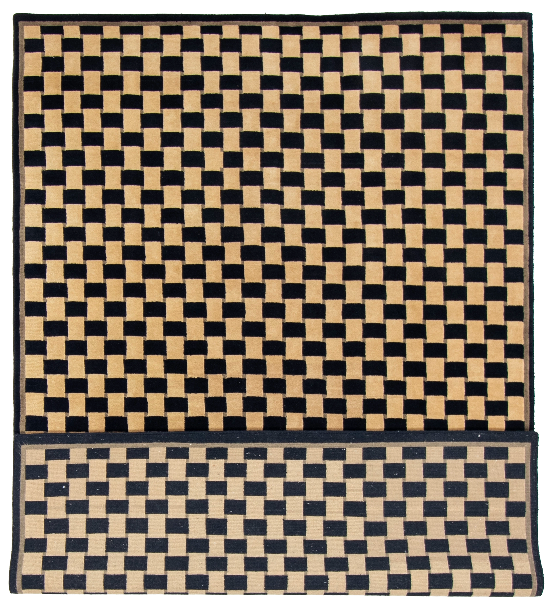 W 6 L 8.10 Modern 100% Wool Hand-Woven All-Over Design - 51163