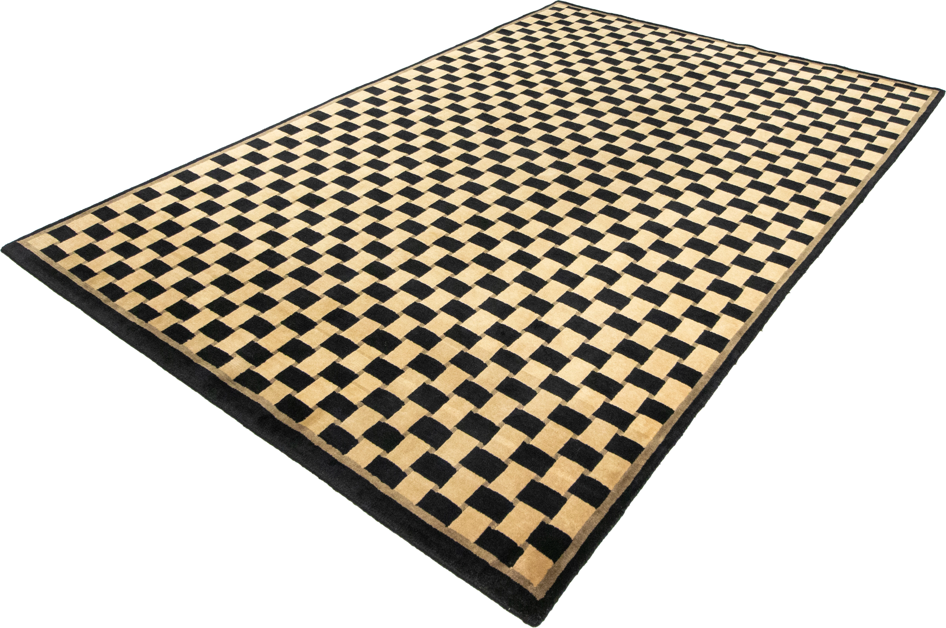 W 6 L 8.10 Modern 100% Wool Hand-Woven All-Over Design - 51163