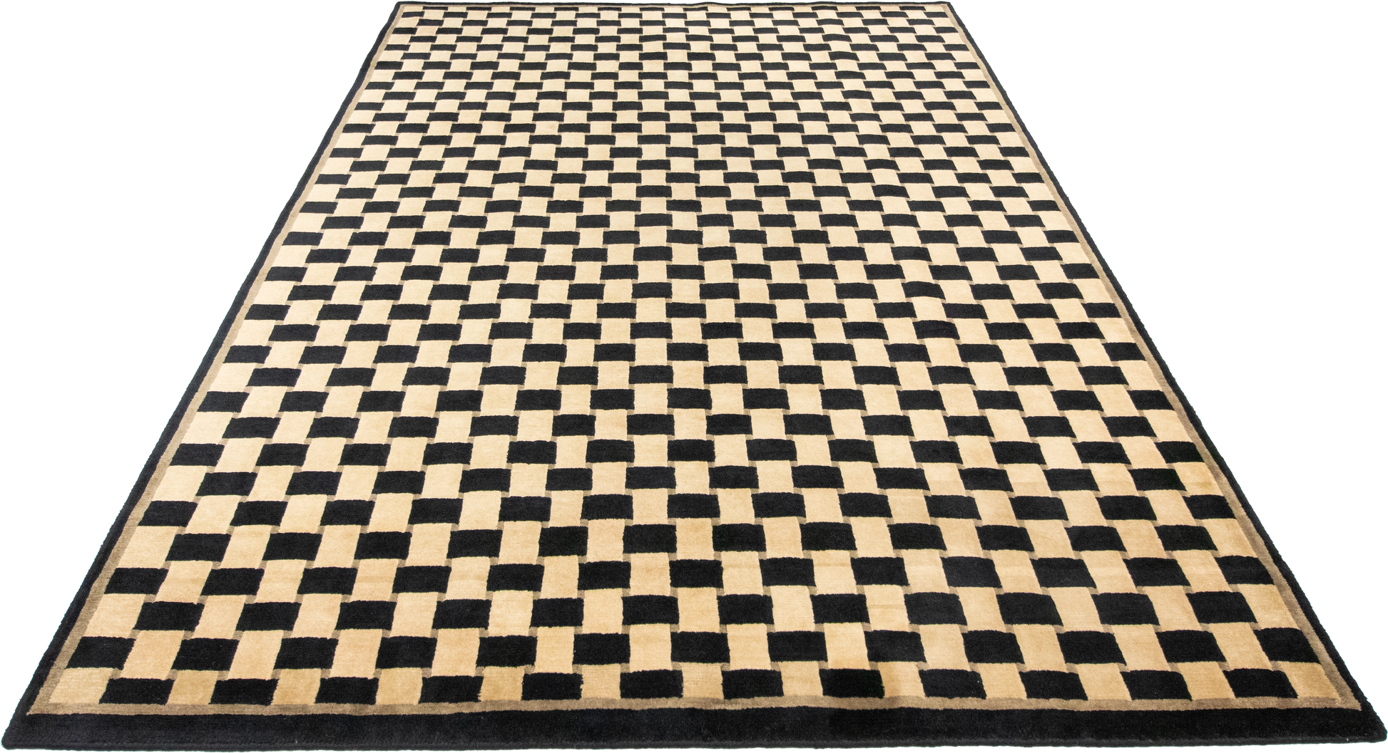 W 6 L 8.10 Modern 100% Wool Hand-Woven All-Over Design - 51163