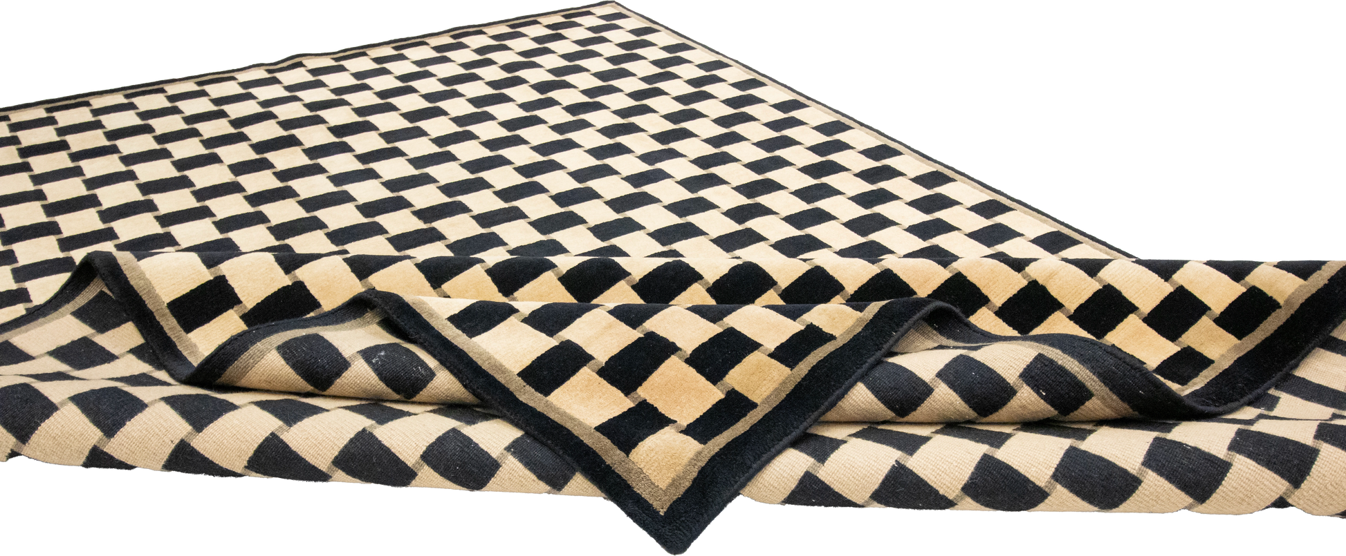 W 6 L 8.10 Modern 100% Wool Hand-Woven All-Over Design - 51163