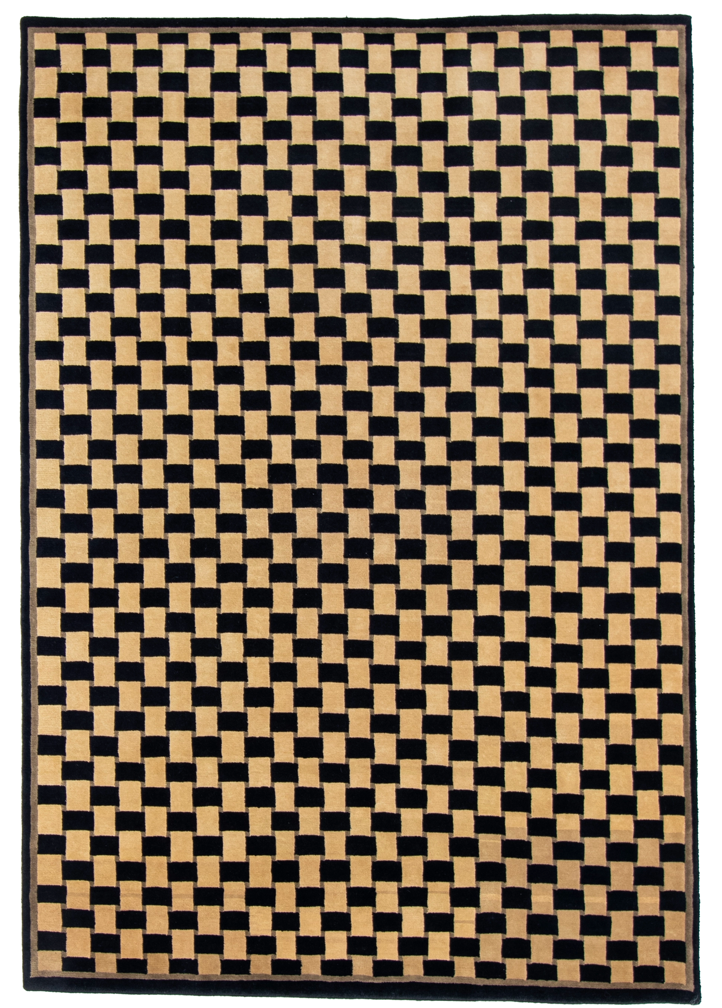 W 6 L 8.10 Modern 100% Wool Hand-Woven All-Over Design - 51163