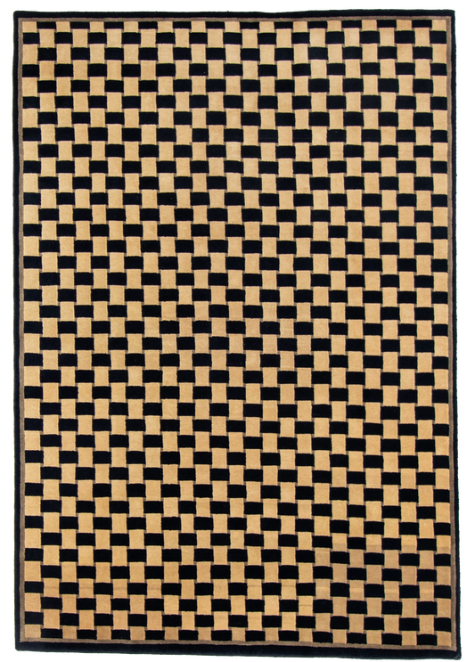 W 6 L 8.10 Modern 100% Wool Hand-Woven All-Over Design - 51163