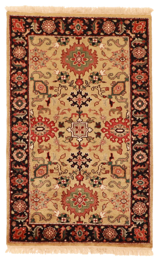 3 x 4.10 - Mahal Wool All Over Rectangle - Finest Hand-Knotted Quality Wool — 51225