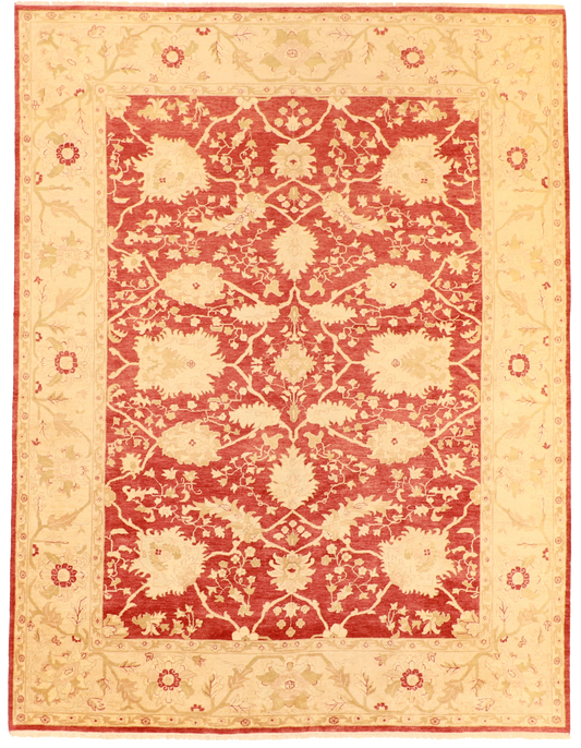 W 10 L 13.10 Sh Abbas 100% Wool Hand-Woven All-Over Design - 51313