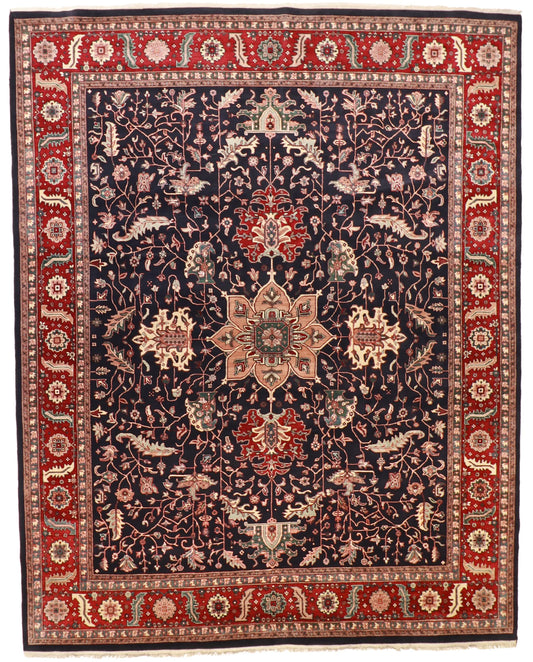 W 12 - L 15 - Serapie Fine/Wool All Over Rectangle - Hand Woven Rug - 51328