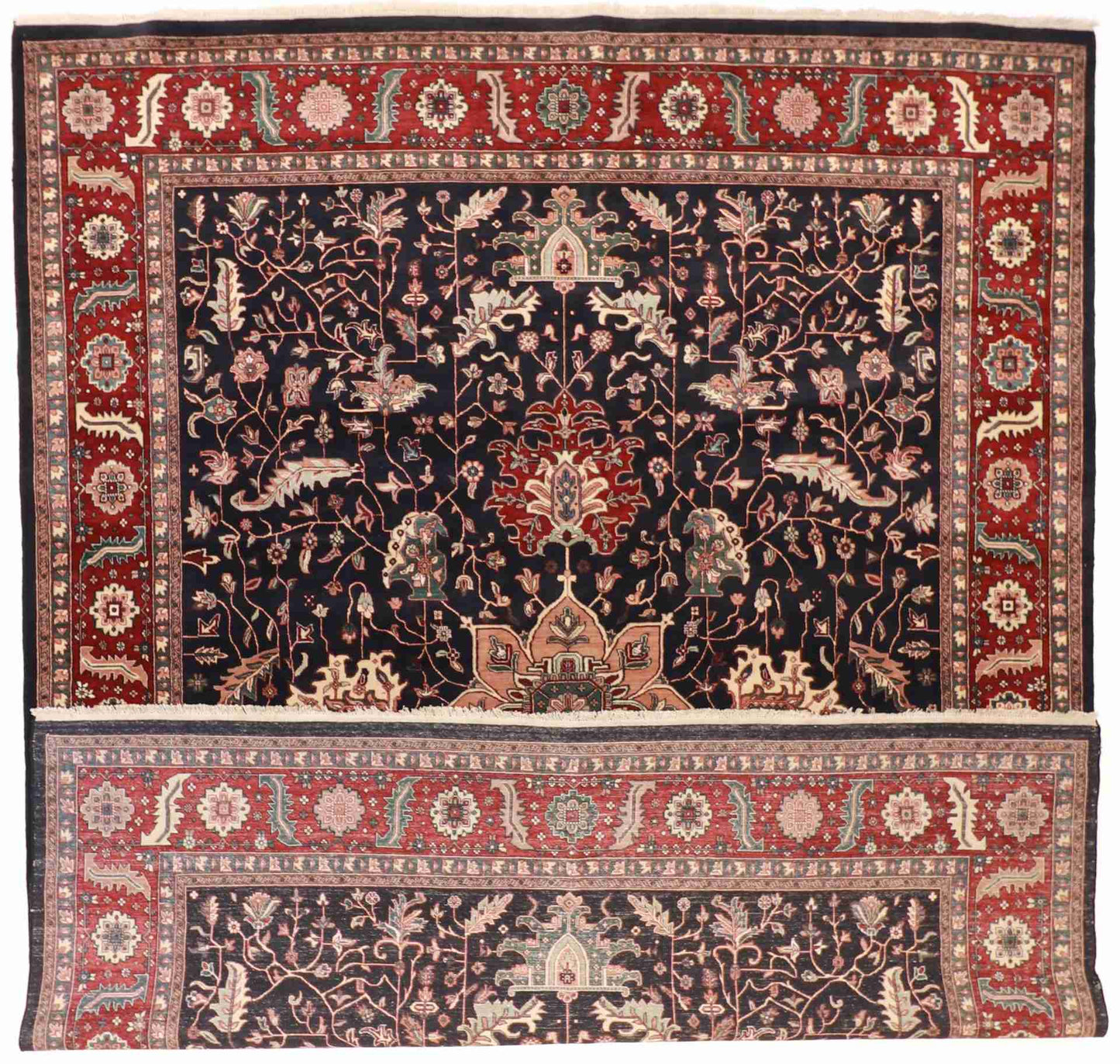 W 12 - L 15 - Serapie Fine/Wool All Over Rectangle - Hand Woven Rug - 51328