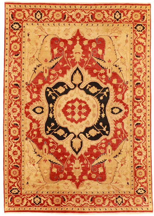 W 8 L 11.3 Heriz 100% Wool Hand-Woven All-Over Design - 51329