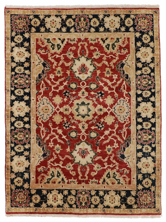 W 4.7 - L 6.6 - Mahal Fine All Over Rectangle - Hand Woven Rug - 51333