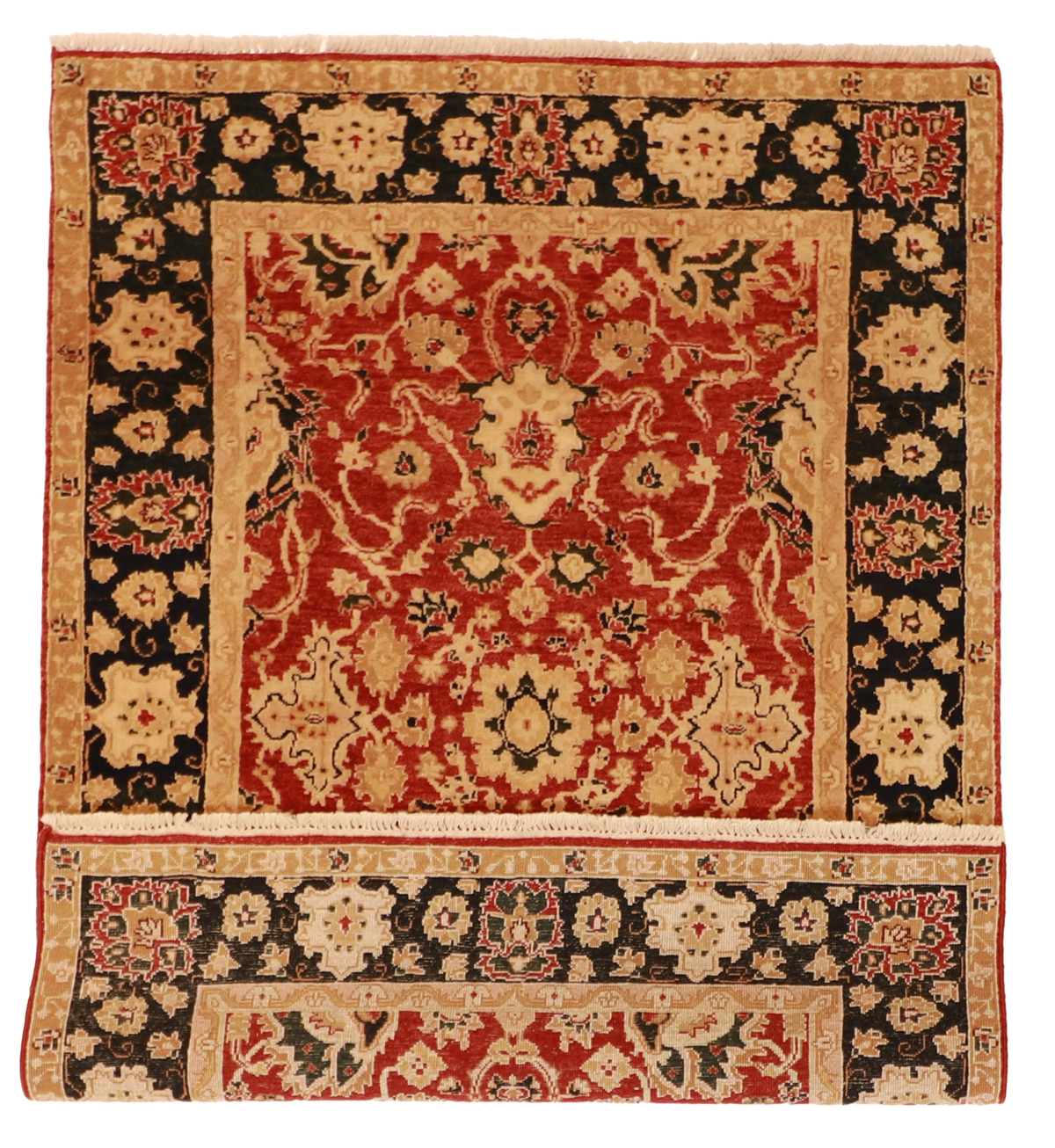 W 4.7 L 6.1 Mahal 100% Wool Hand-Woven All-Over Design - 51334