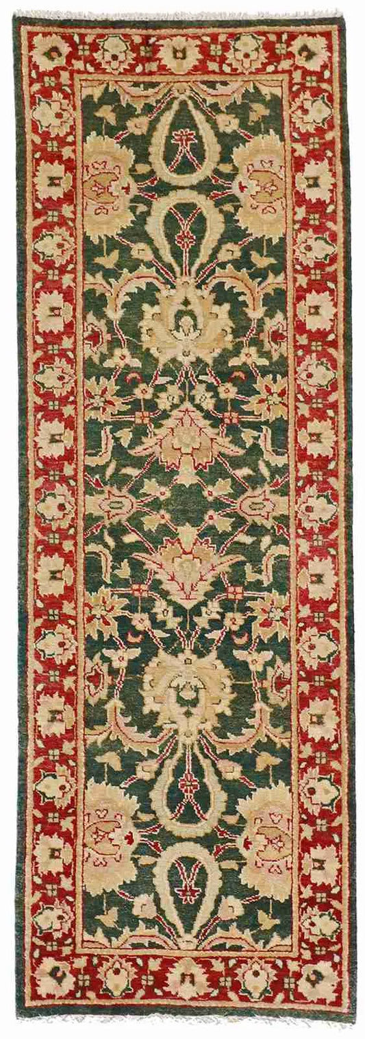 2.6 x 7.9 - Frahan Fine All Over Rectangle - Finest Hand-Knotted Quality Wool — 51346