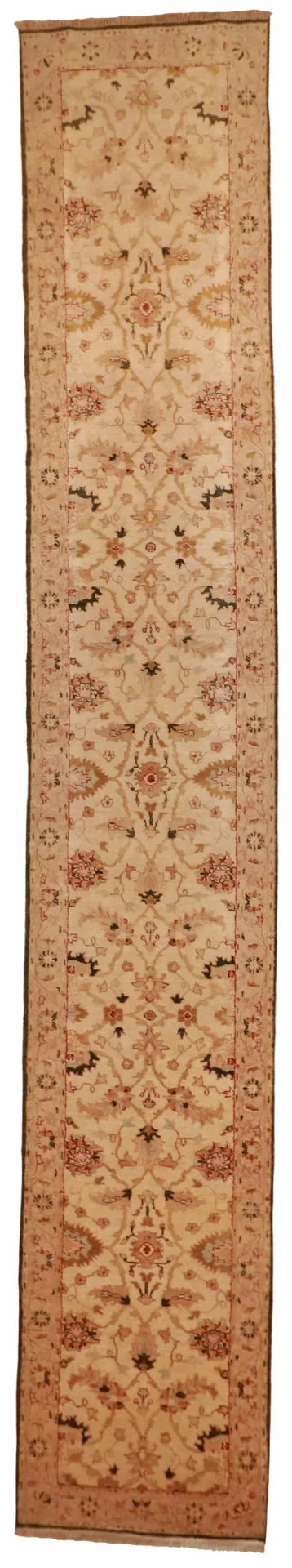 2.11 x 17.9 - Agra Fine All Over Rectangle - Hand Woven Rug — 51350