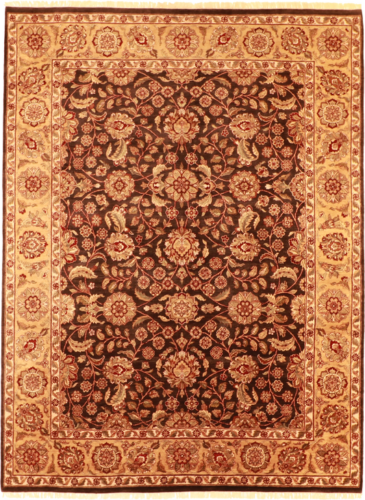 W 9 L 12 Tabriz 100% Wool Hand-Woven All-Over Design - 51361