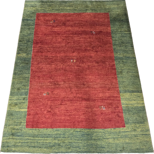 W 8.10 - L 11.3 - Gabbeh Fine/Wool All Over Rectangle - Finest Hand-Made Quality Wool - 51950