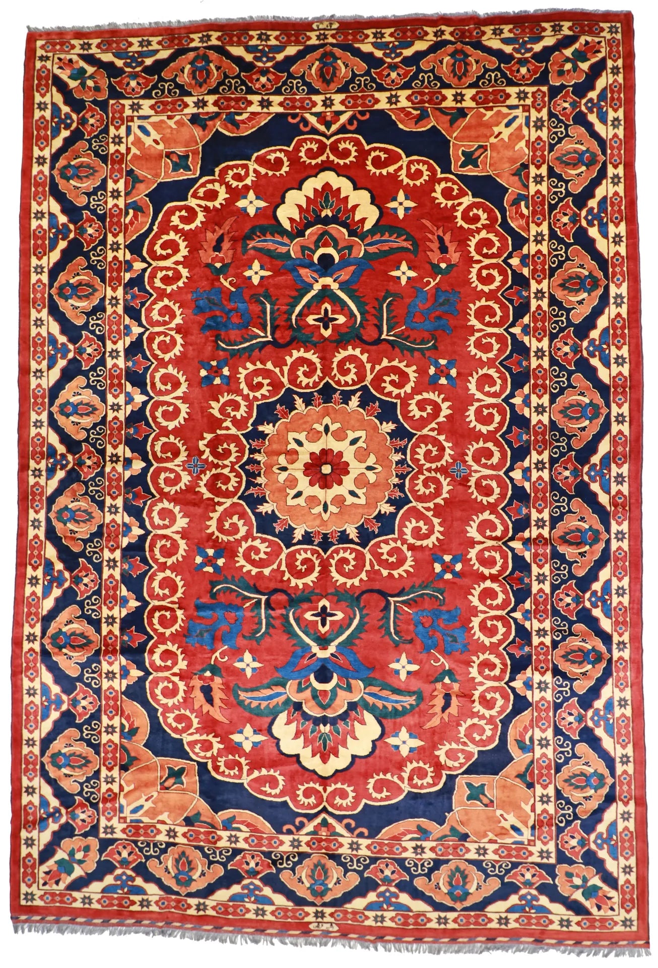 12.3 x 17.9 - Heriz Fine All Over Rectangle - Finest Hand-Knotted Quality Wool — 51698