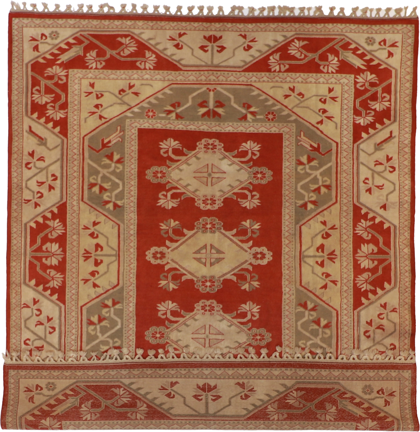 W 8 L 9.5 Serapie 100% Wool Hand-Woven All-Over Design - 51727