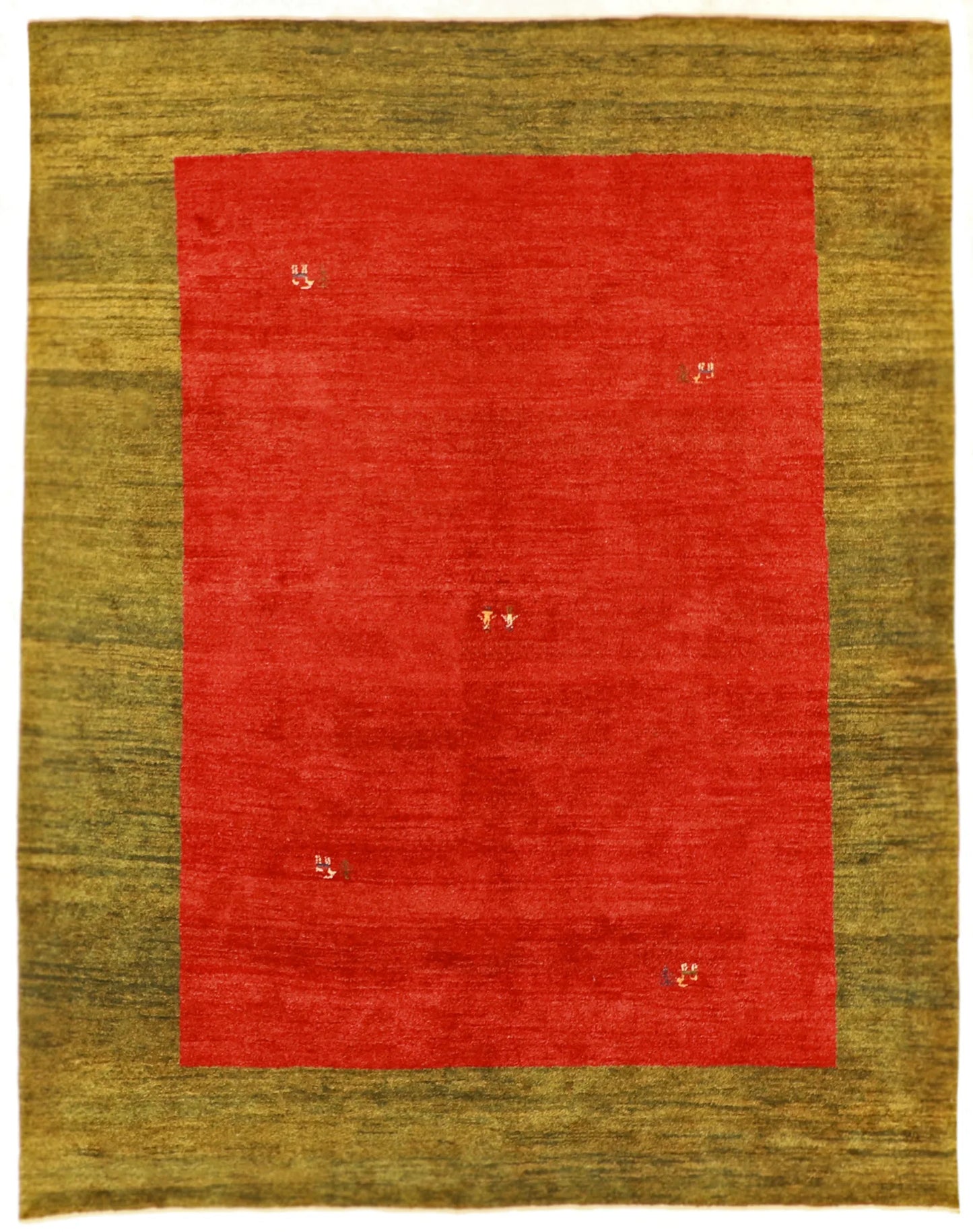 8.10 x 11.3 - Gabbeh Fine/Wool All Over Rectangle - Finest Hand-Knotted Quality Wool — 51950