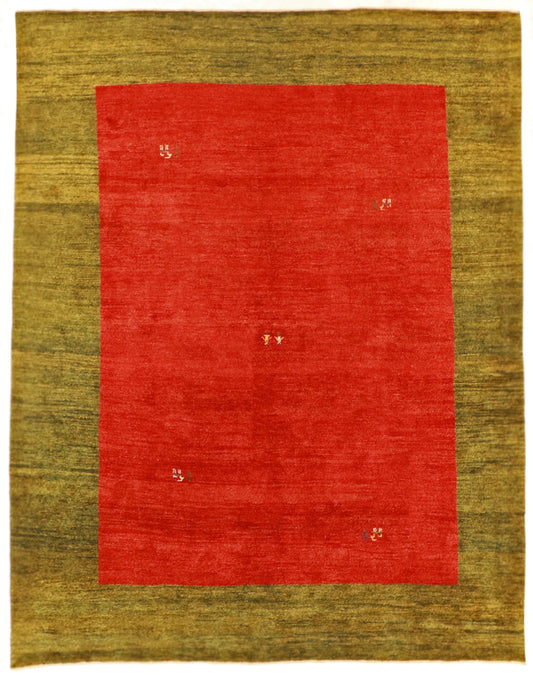 8.10 x 11.3 - Gabbeh Fine/Wool All Over Rectangle - Finest Hand-Knotted Quality Wool — 51950