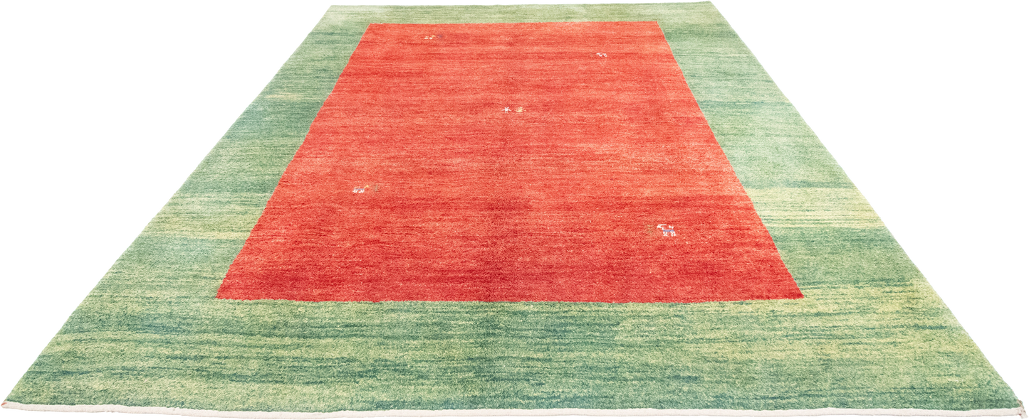 W 8.10 L 11.3 Gabbeh 100% Wool Hand-Woven All-Over Design - 51950