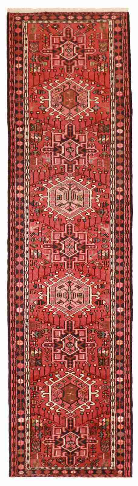 2.5 x 9.2 - Karajeh Fine Geometric Rectangle - Hand Woven Rug — 51993