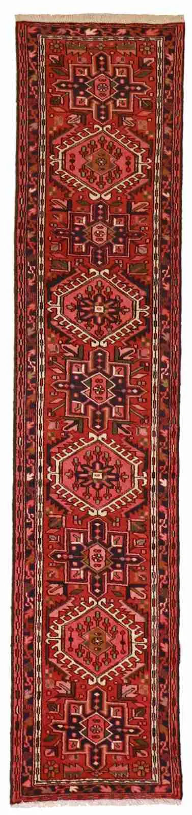 2.10 x 9.9 - Karajeh Fine Geometric Rectangle - Hand Woven Rug — 51994