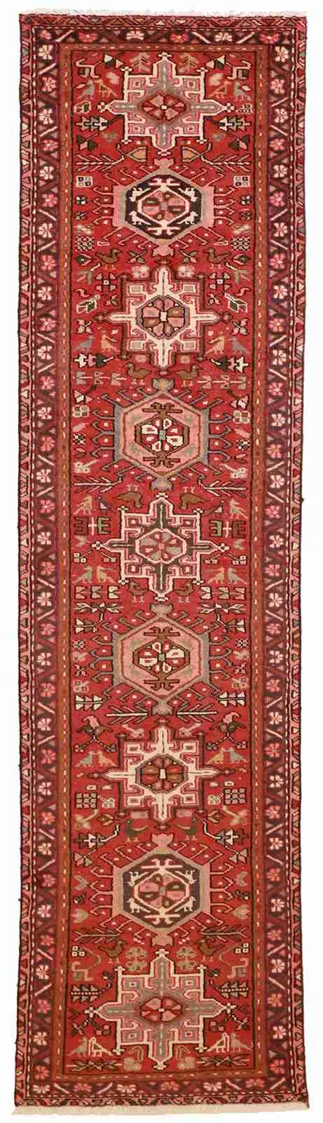 2.4 x 9.2 - Karajeh Fine Geometric Rectangle - Hand Woven Rug — 52003