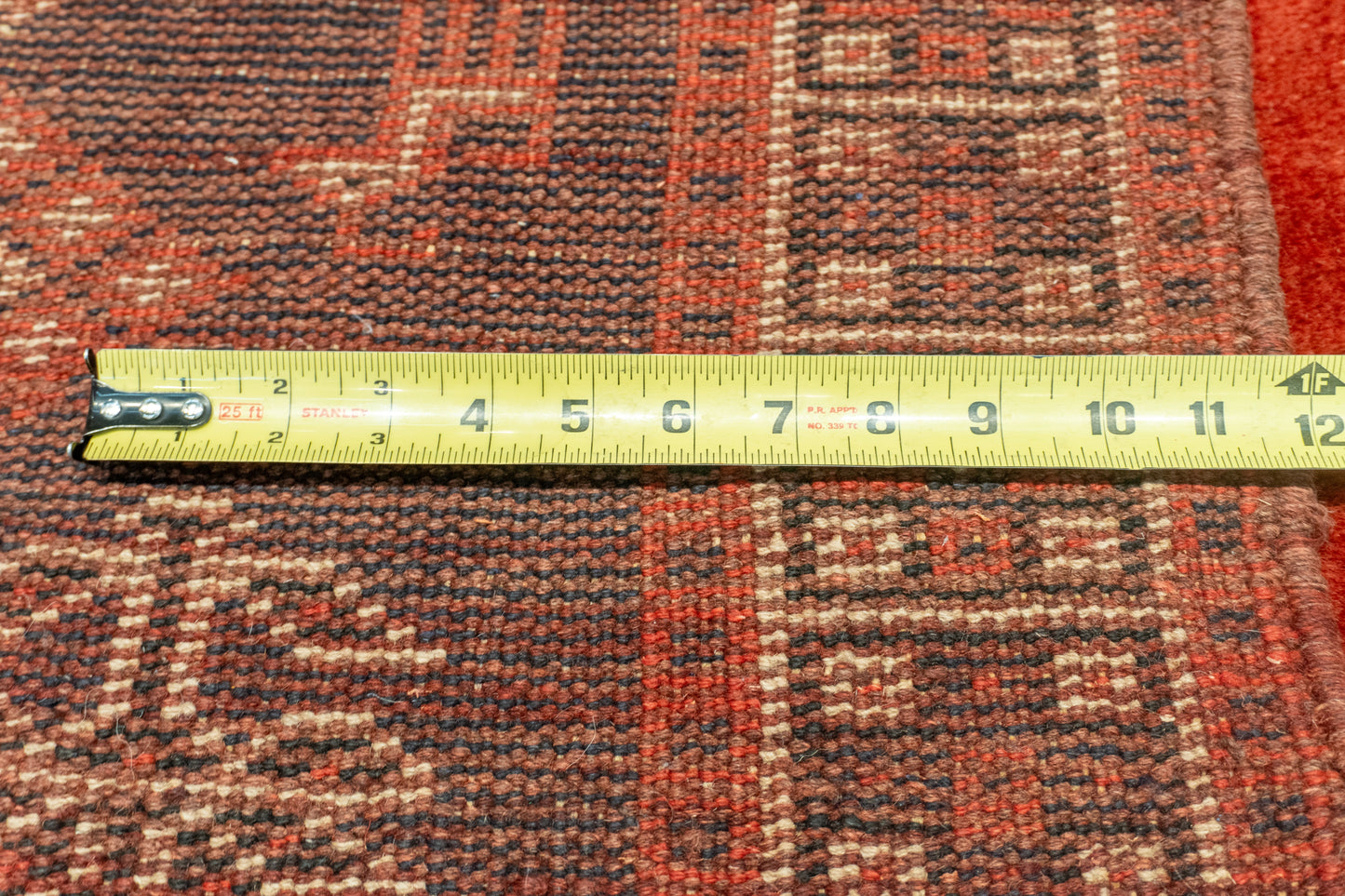 W 6.7 L 9.3 Gashgaie 100% Wool Hand-Woven Geometric Design - 52046
