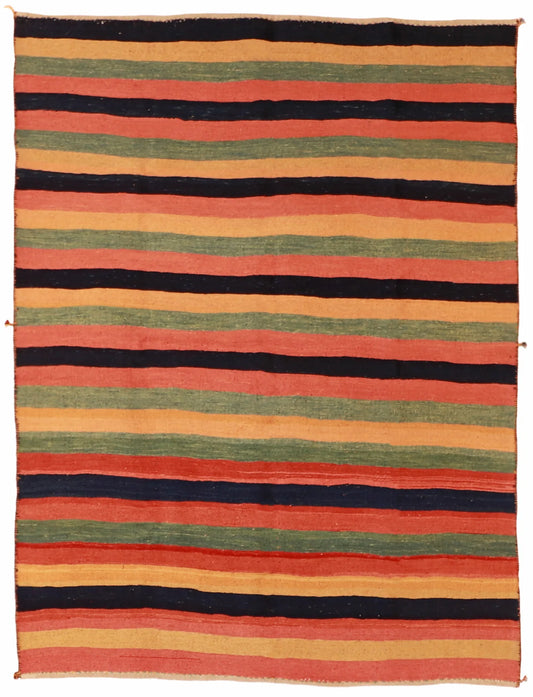 4.11 x 6.5 - Sumak Fine Modern Rectangle - Finest Hand-Knotted Quality Wool — 52105