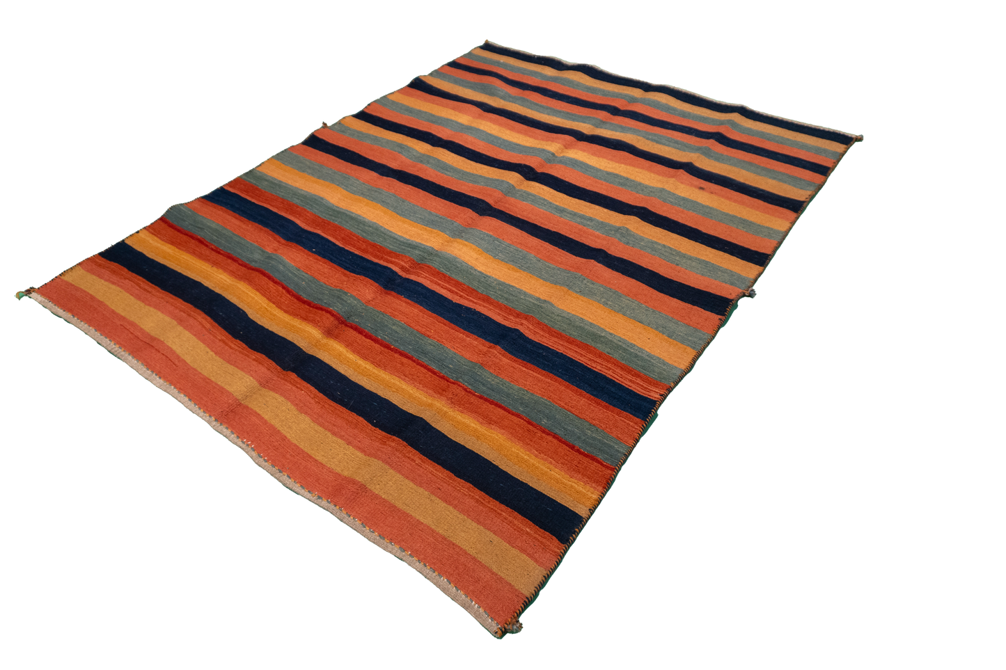W 4.11 - L 6.5 - Sumak Fine Modern Rectangle - Finest Hand-Made Quality Wool - 52105