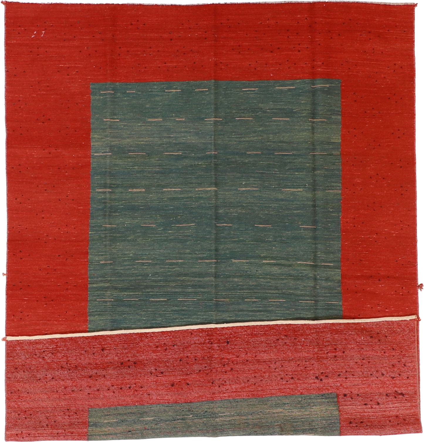 W 6.8 L 9 Sumak 100% Wool Hand-Woven All-Over Design - 52135