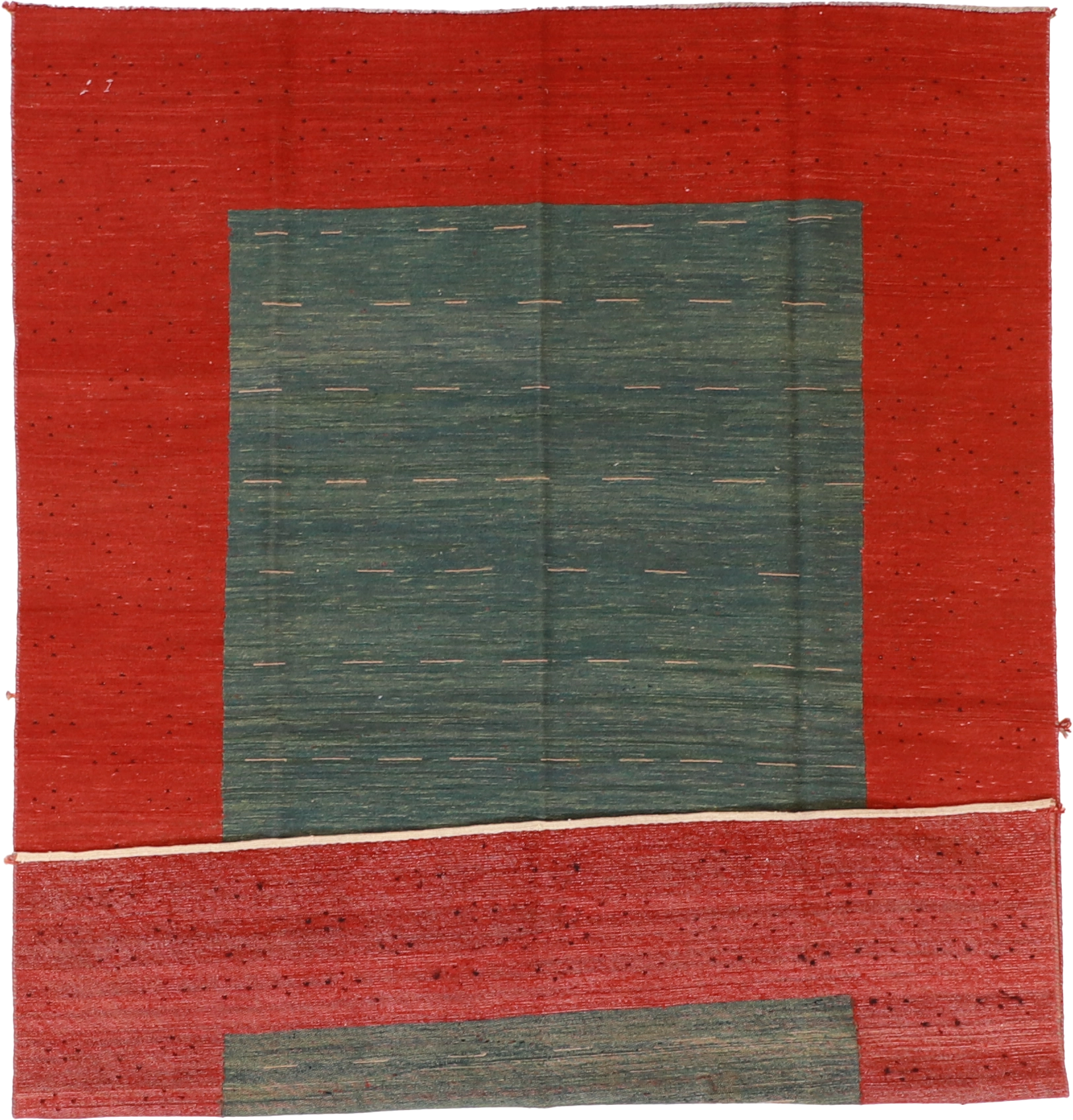 W 6.8 L 9 Sumak 100% Wool Hand-Woven All-Over Design - 52135