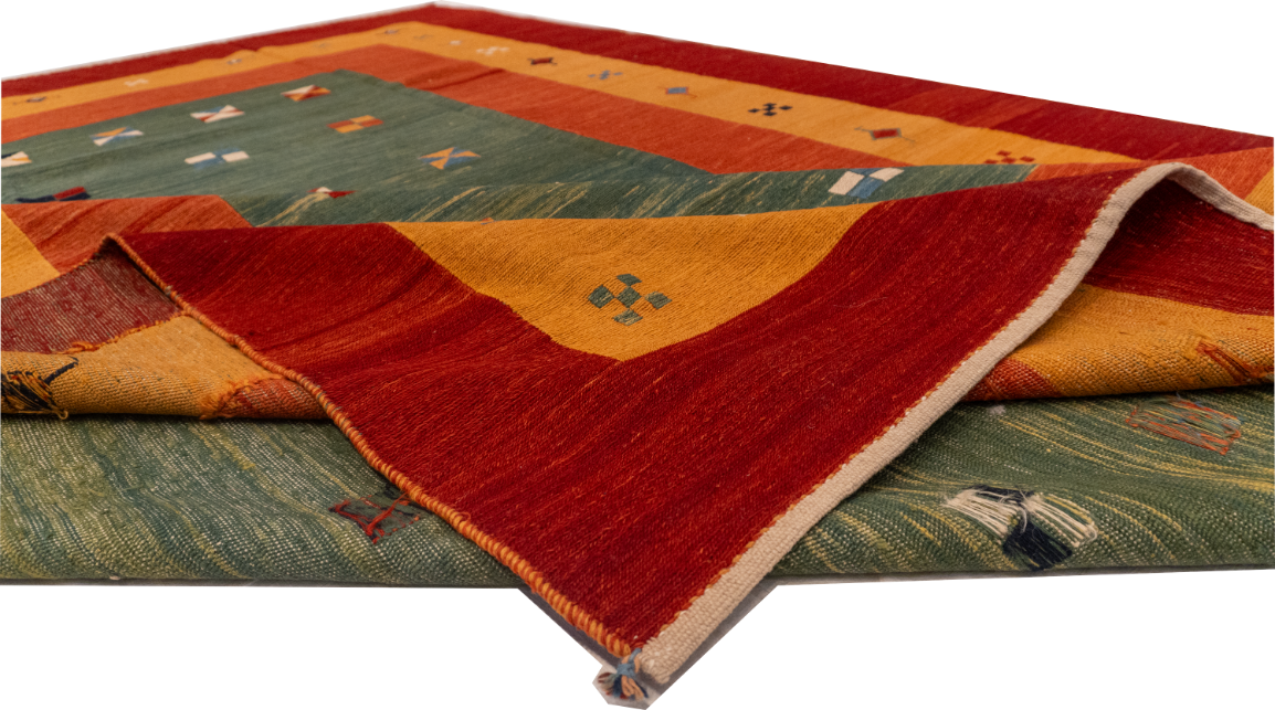 W 8.8 L 11.6 Sumak 100% Wool Hand-Woven All-Over Design - 52152