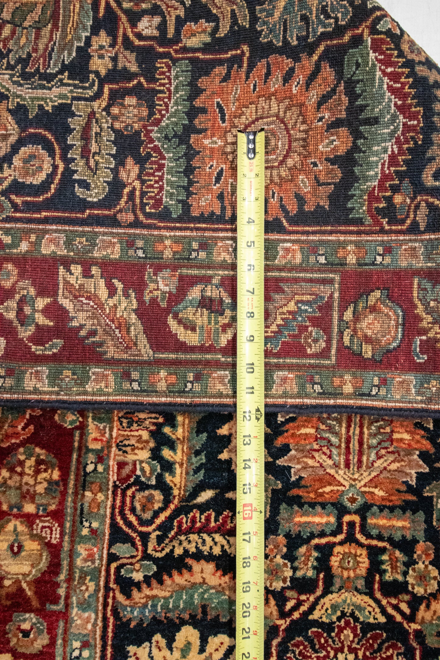 W 3 L 13.3 Sh Abbas Runner 100% Wool Hand-Woven All-Over Design - 52185