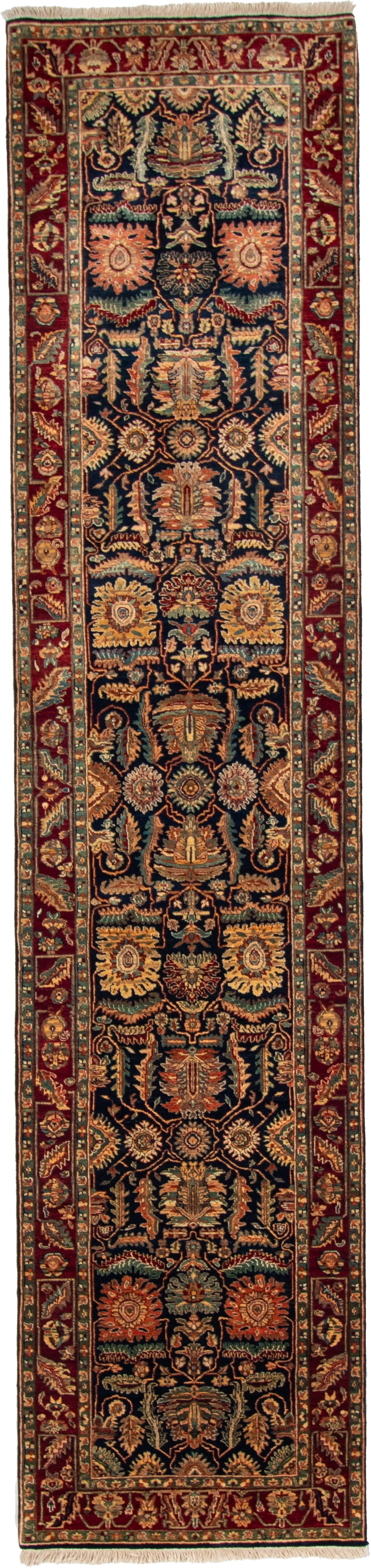 W 3 L 13.3 Sh Abbas Runner 100% Wool Hand-Woven All-Over Design - 52185