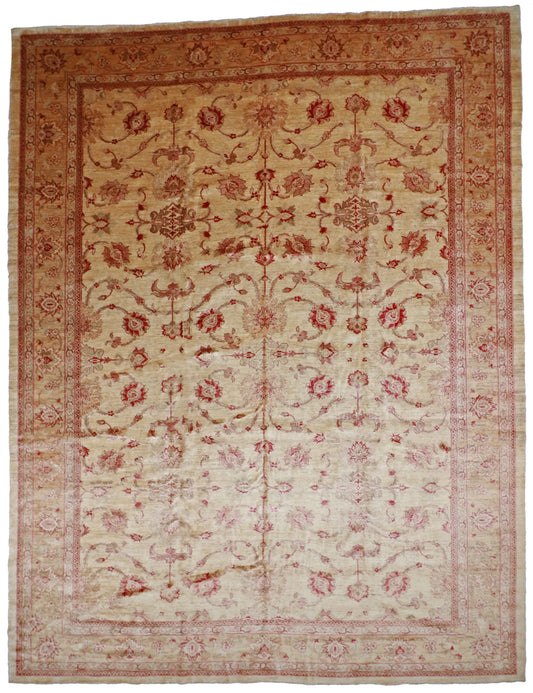 W 12.9 L 16.7 Frahan 100% Wool Hand-Woven All Over Design - 52291